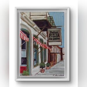 Charming Street Scene, Original Painting